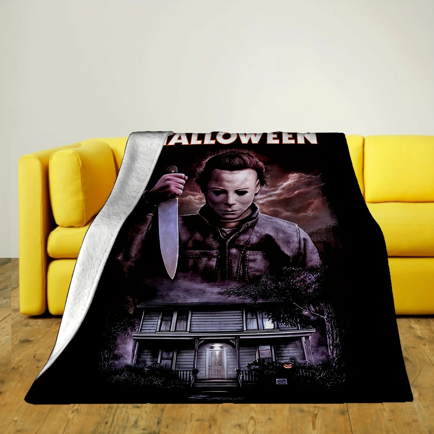 Halloween Horror Movie Character Blanket for Sofa Bed Travel Camping