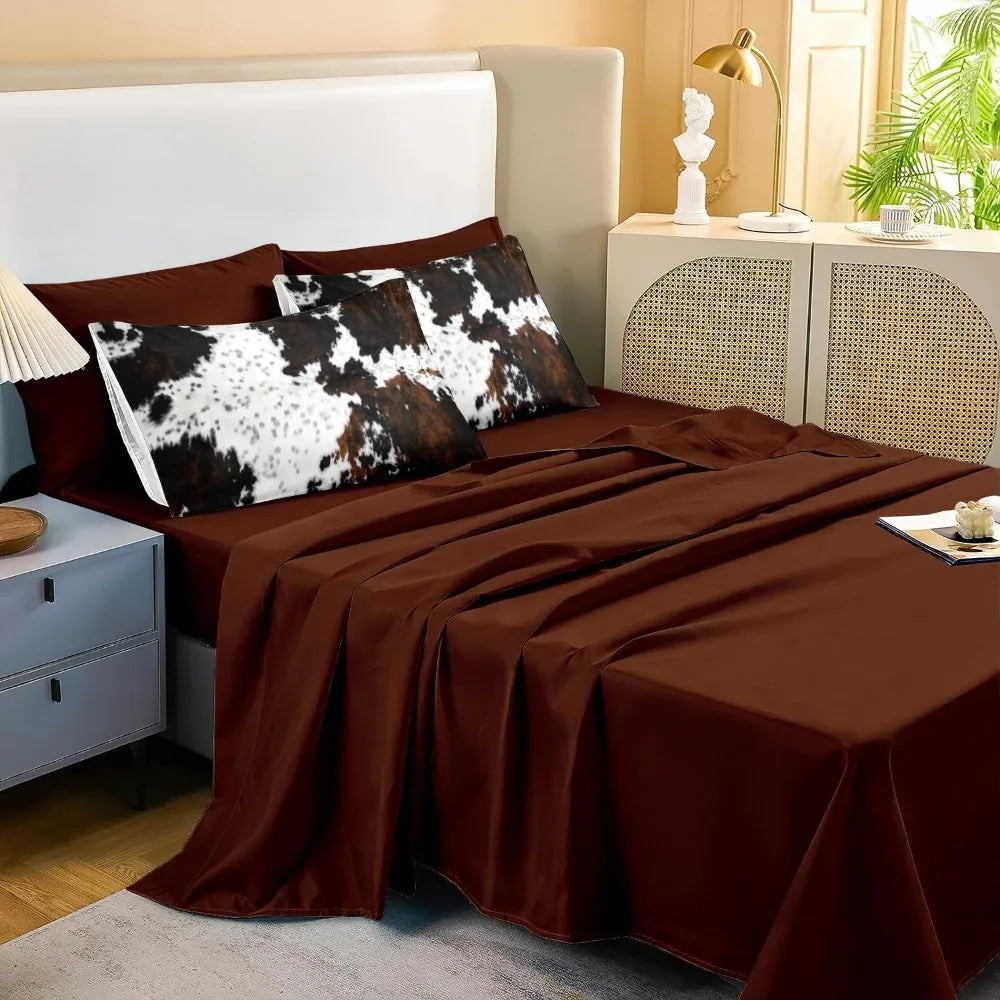 Cowhide Comforter Set 8 Piece Bed In A Bag Farmhouse