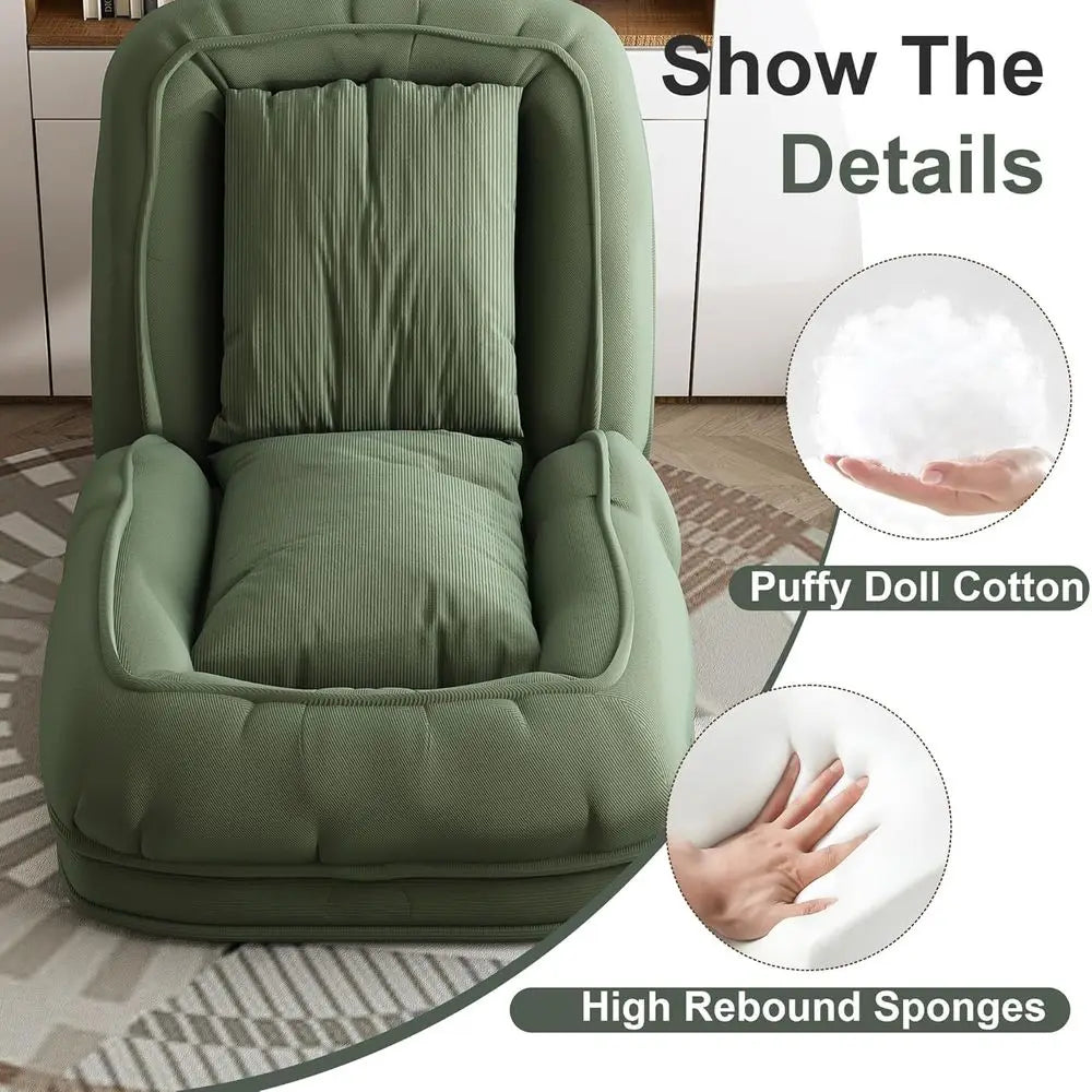 Corduroy Foldable Lounge Dog Bed For Adults And Pets