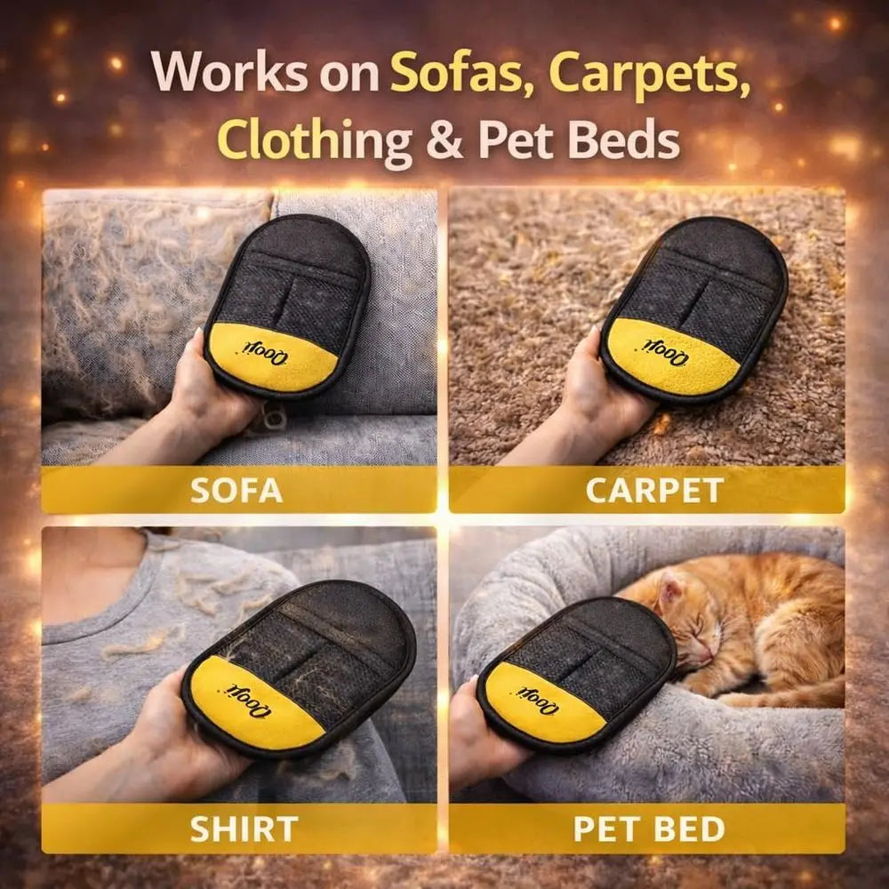 Reusable Pet Hair Removal Glove For Dogs And Cats Deshedding