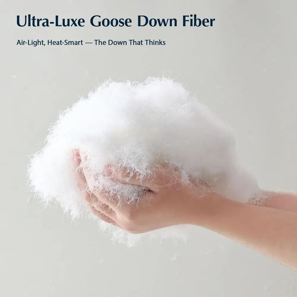 Feather Down Fiber Comforter Insert All Season Hotel Luxury Bedding