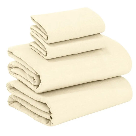 100 Cotton Flannel Sheets Queen Size 4 Piece Warm, Soft amp Breathable, Deep Pocket, Double Brushed Cozy All Season Bedding Set,