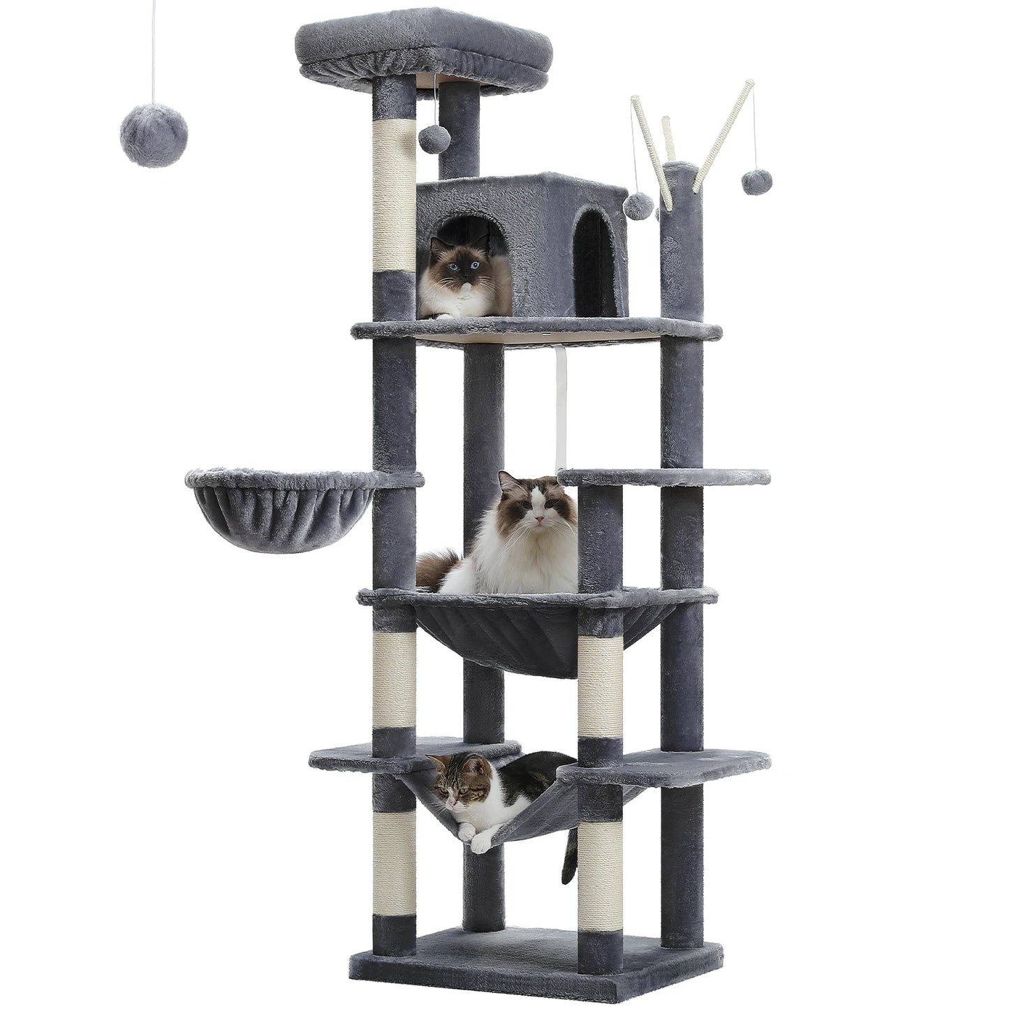 PAWZ Road Cat Tree For Indoor Cats Plush Scratching Condo