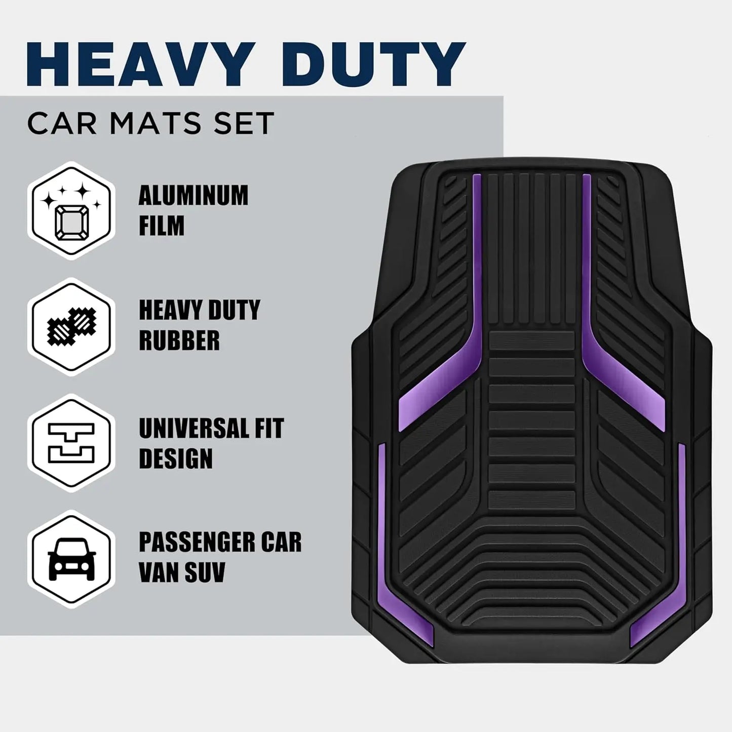 Heavy Duty Rubber Car Floor Mats With Anti Slip Backing