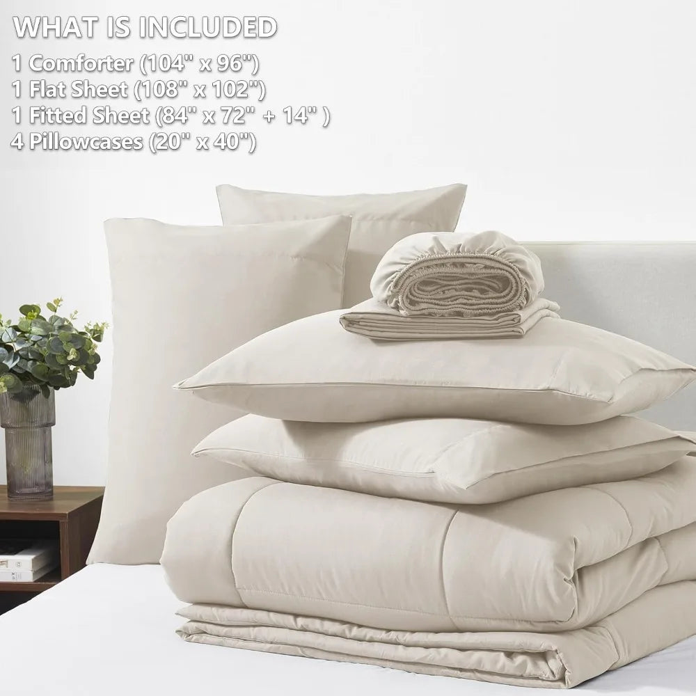 Bed In A Bag All Season 7 Piece Comforter Ensemble
