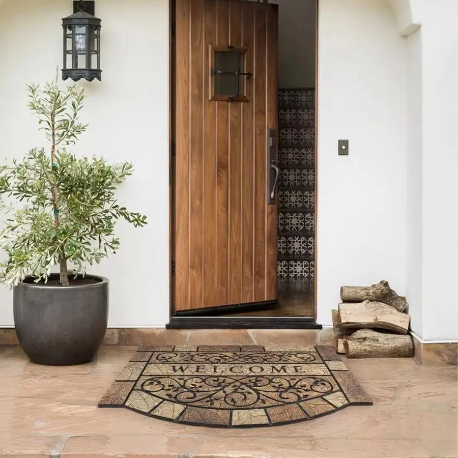 Heavy Duty Welcome Door Mats Outdoor Non Slip Rubber Backing