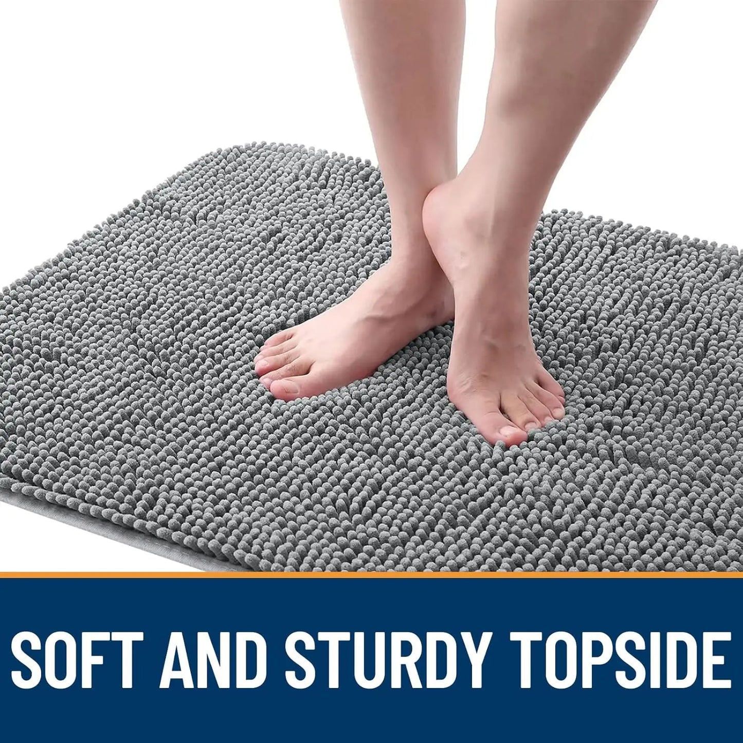 Chenille Dog Door Mat Absorbs Moisture Dirt Washable Non Slip