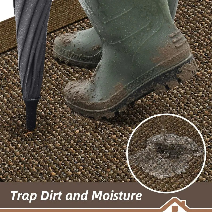 Indoor Door Mat Dirt Trap Non Slip Washable Welcome Mat