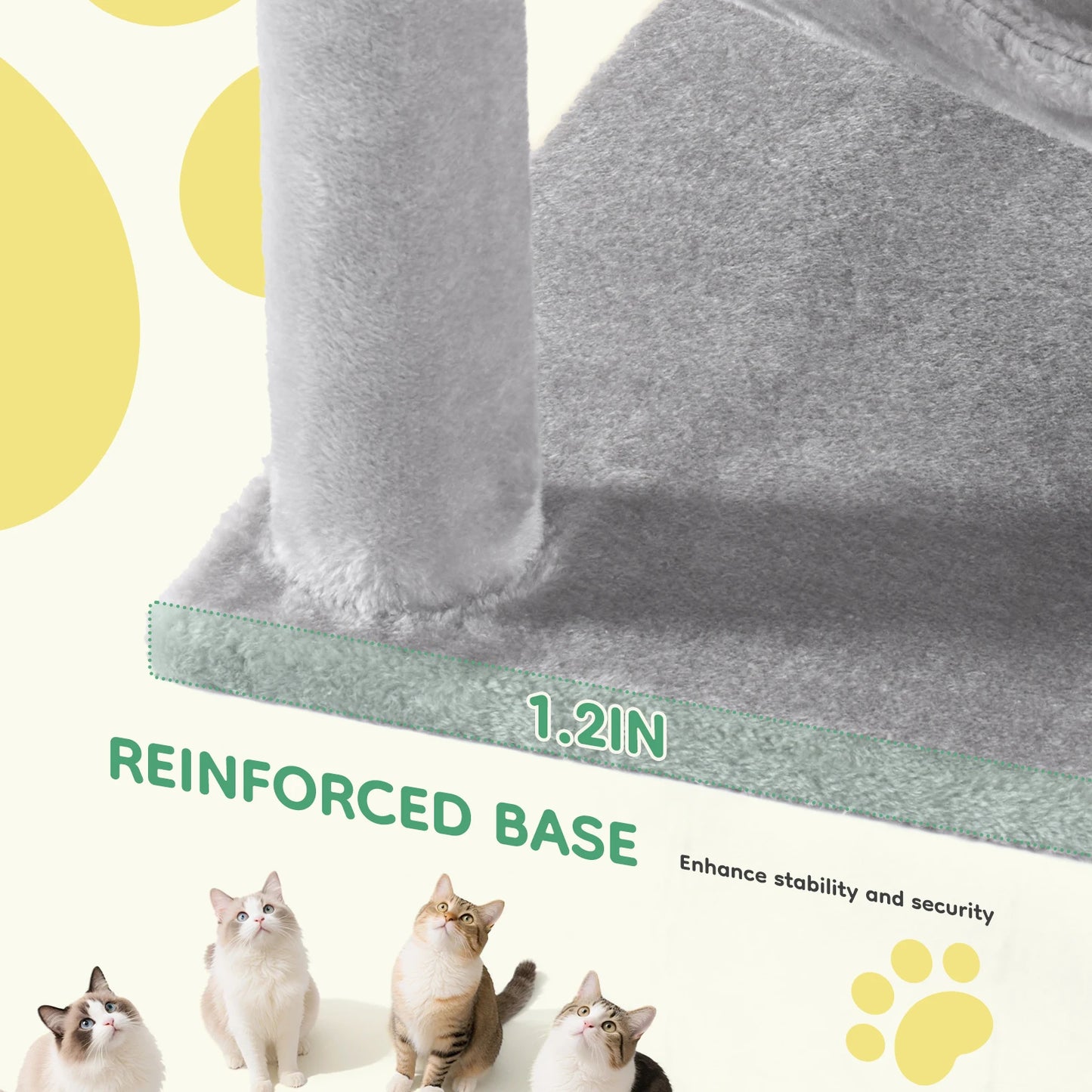 JHK Cat Tree Indoor Multi Cat Climbing Tower With Scratching Posts