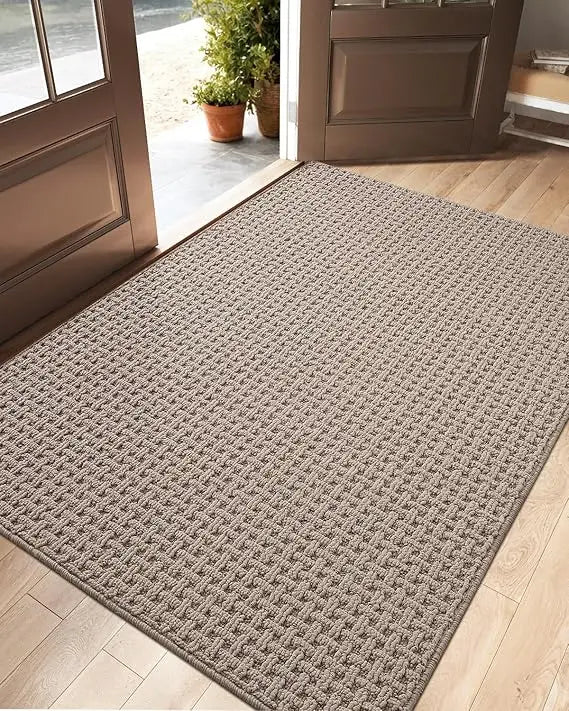 Front Entryway Door Mat Non Slip Bamboo Fiber Welcome Doormat
