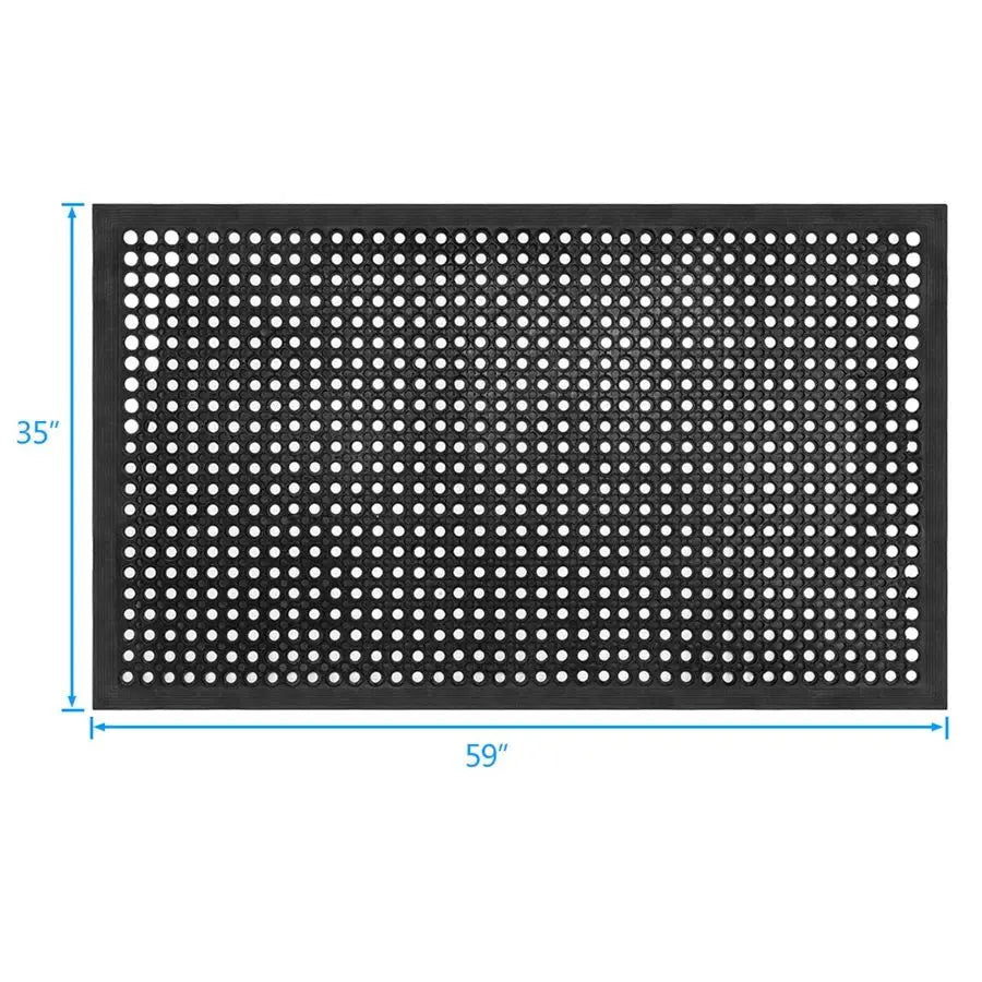 Outdoor Anti Slip Rubber Floor Mat Drainage For Restaurant Garage