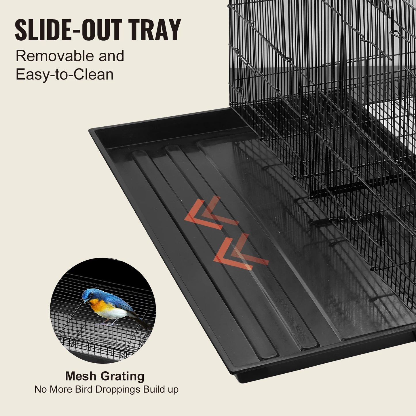SucceBuy Flight Bird Cage Divider For Small Birds Travel