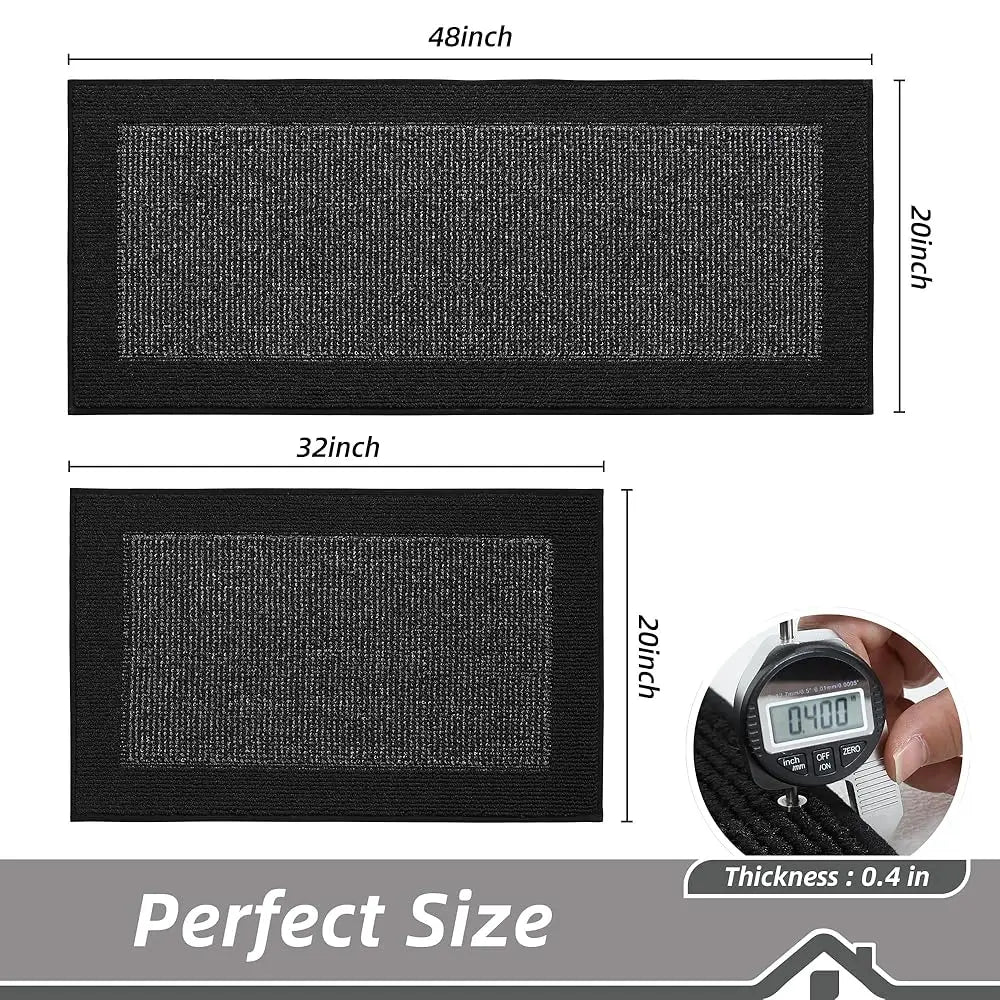 DIXSG Non Slip Kitchen Rugs Set Of 2 Absorbent Mats