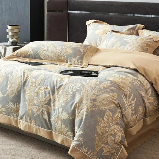 Cotton Duvet Cover Set 3-Piece Soft Breathable Bedding