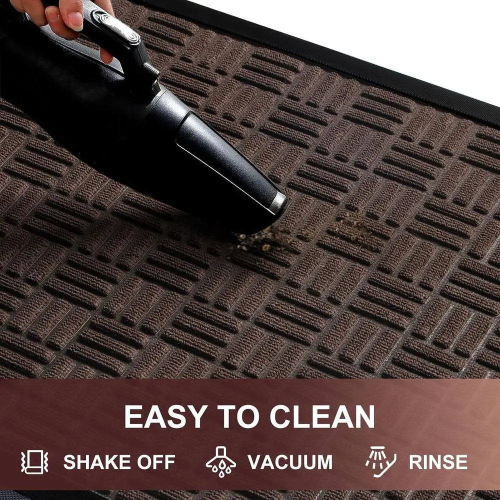Heavy Duty Welcome Mat Indoor Outdoor Dirt Trapper Waterproof