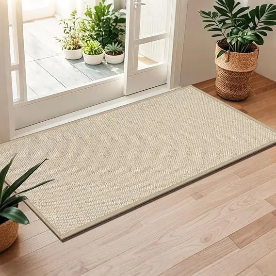 Non Slip Indoor Door Mat With Rubber Backing Washable Absorbent