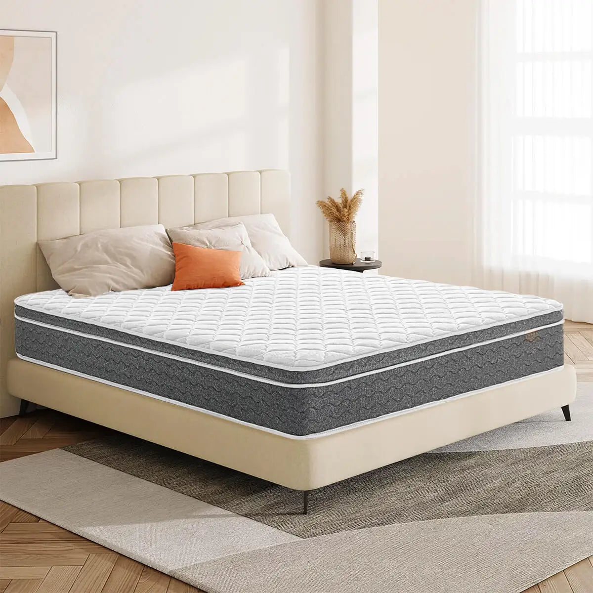 Amztree Hybrid Mattress Gel Infused Foam Pocket Springs Motion Isolation Box