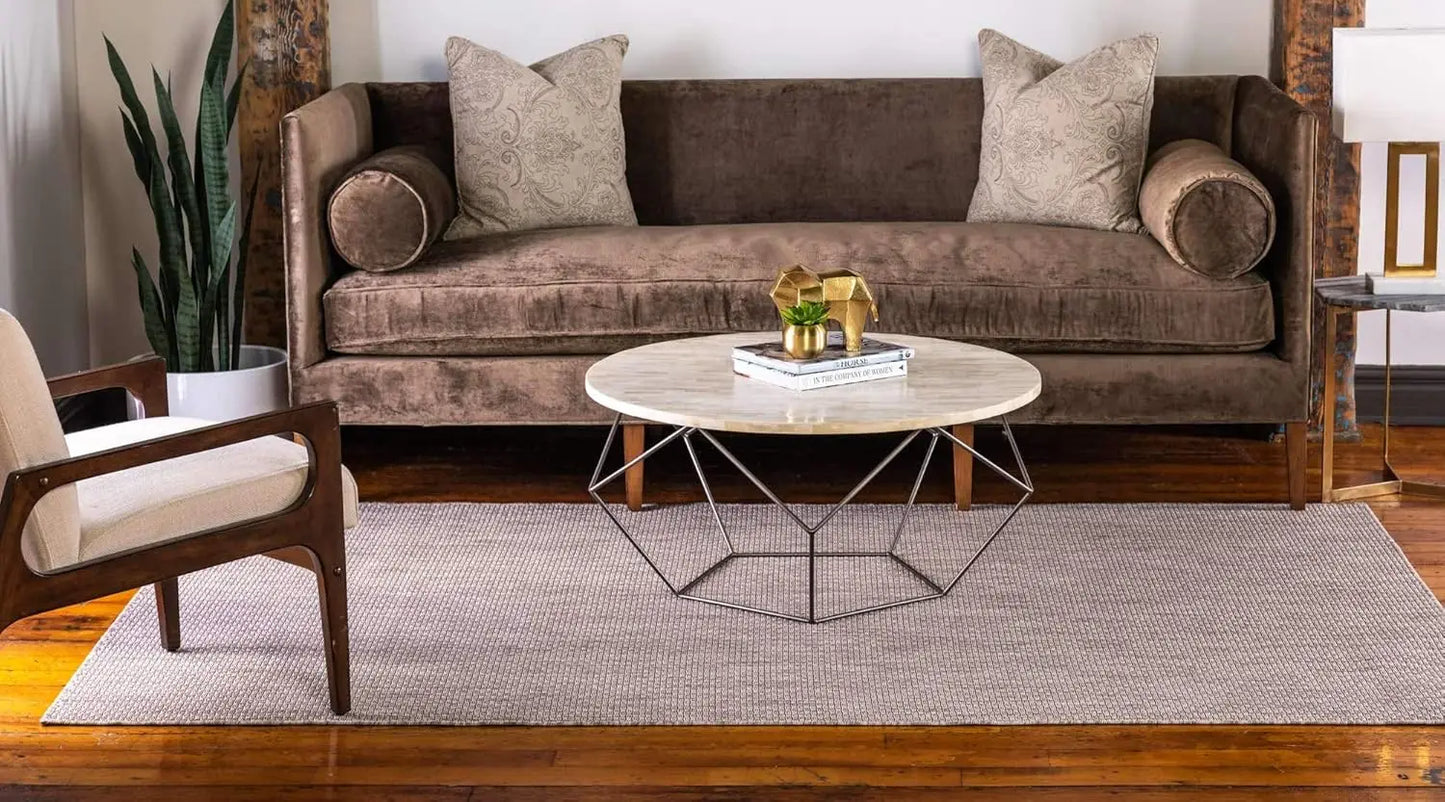 Casual Transitional Heathered Indoor Outdoor Flatweave Area Rug