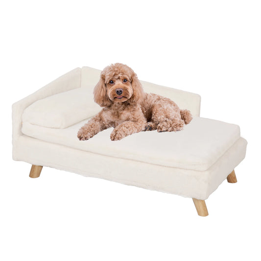 NONECN Elevated Pet Bed With Solid Wood Legs For Indoor Cats And Dogs