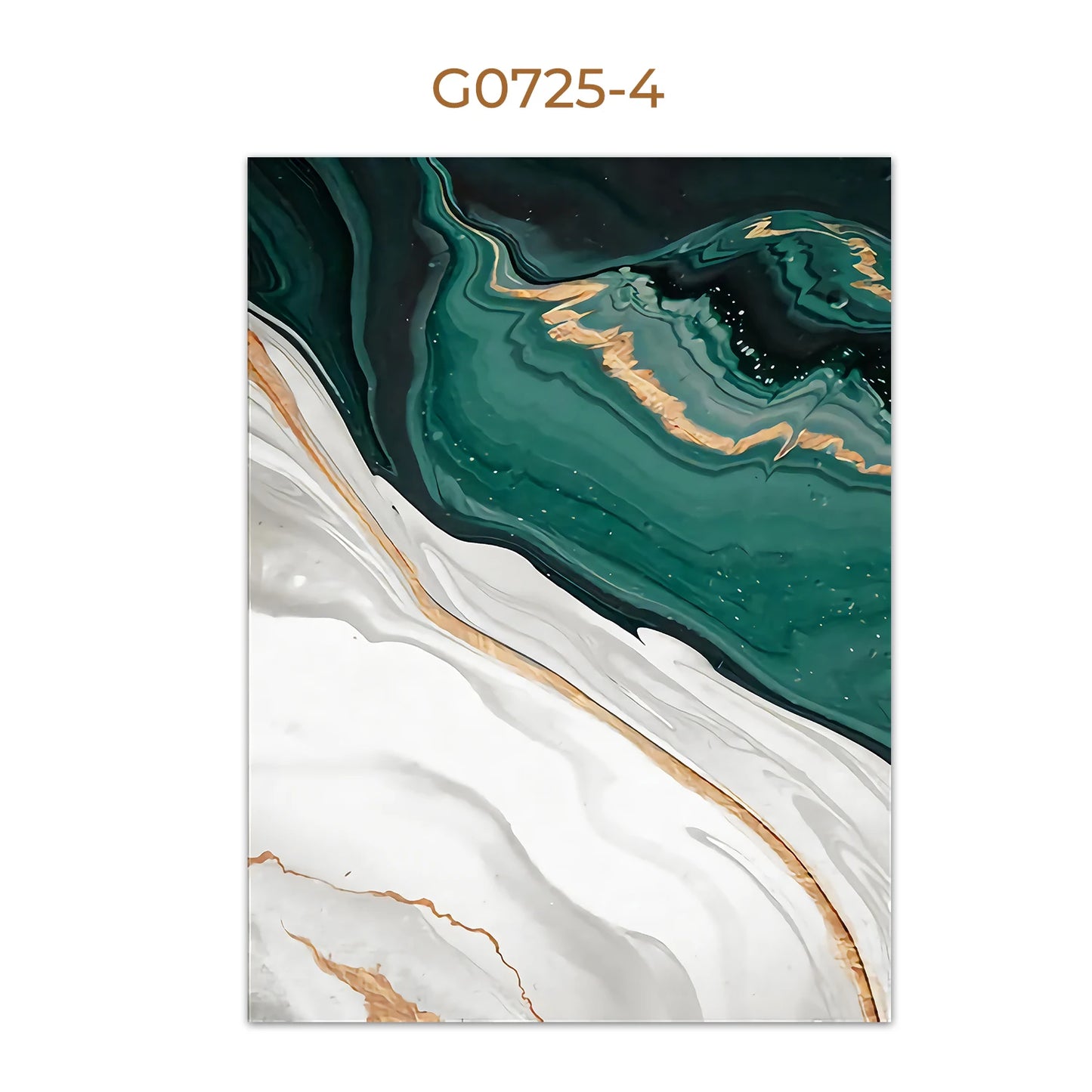 Modern Marble Abstract Green Lines Gold Foil Light Luxury Nordic Wall Art Canvas Painting Posters Picture Living Room Home Decor