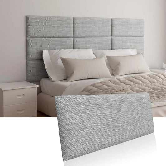 Peel and Stick Wall Headboard Twin Bed Upholstered Panel Set