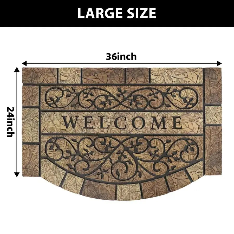 Heavy Duty Welcome Door Mats Outdoor Non Slip Rubber Backing