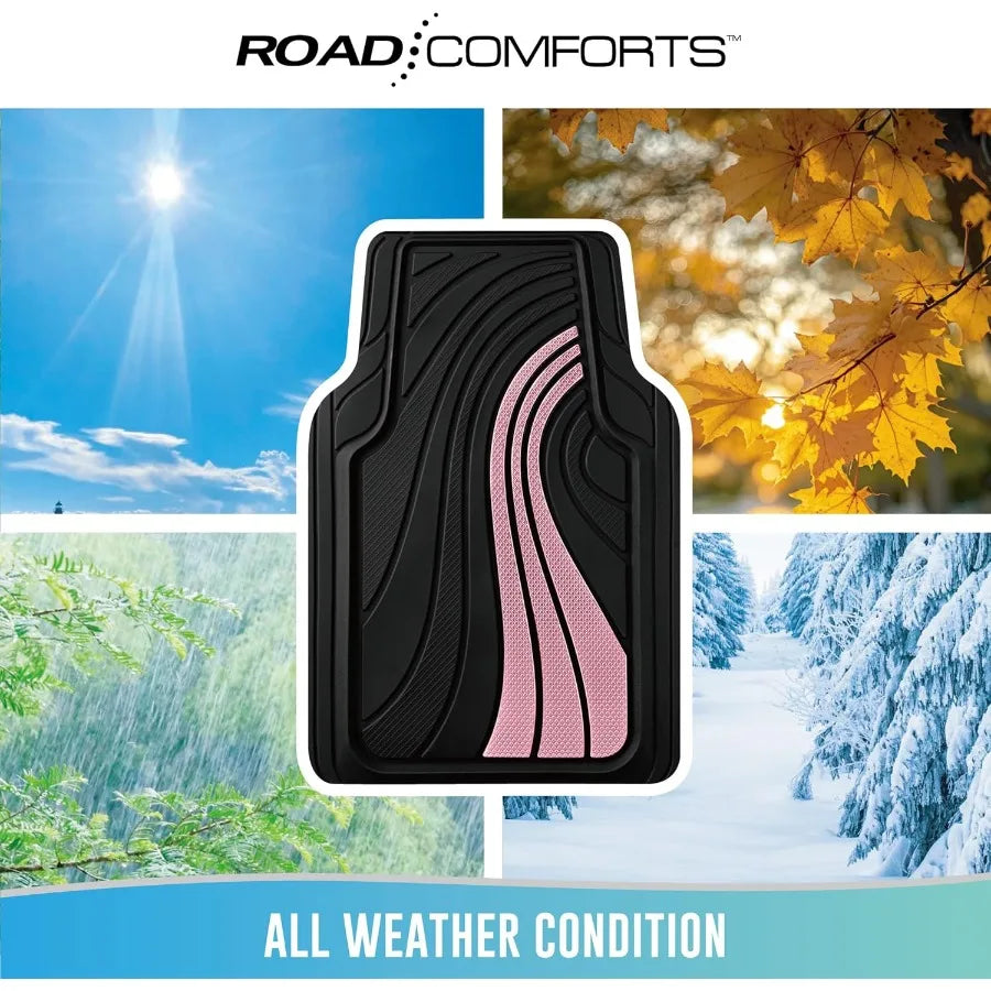 All-Weather Car Floor Mats Aluminum Design For Sedans SUVs Vans