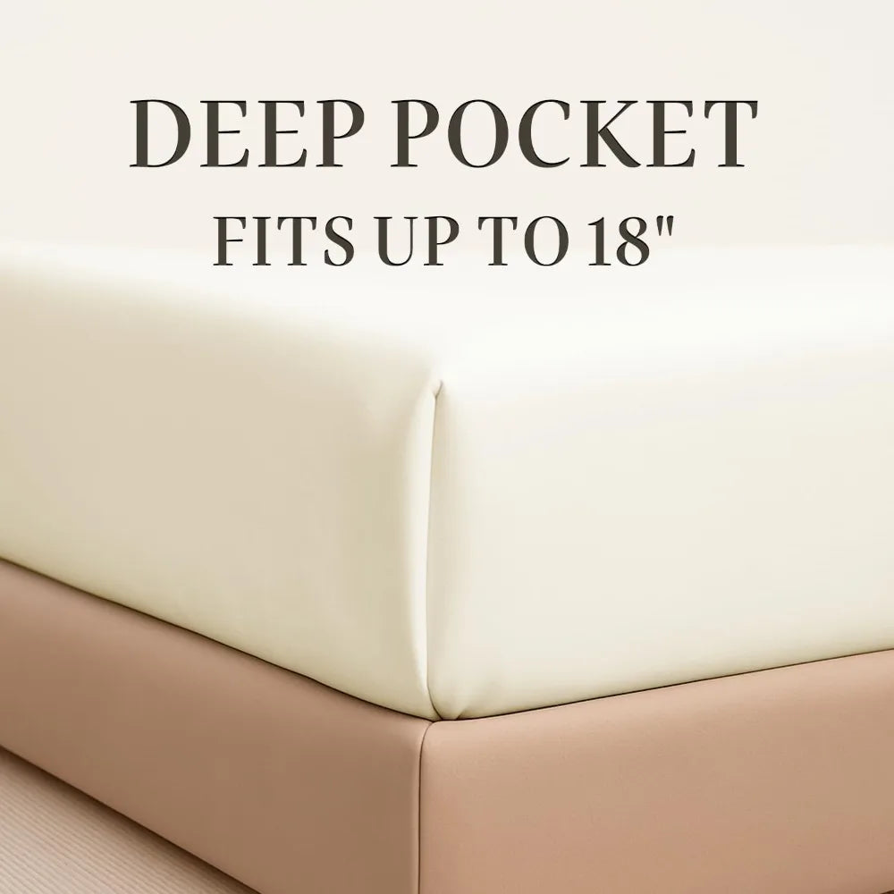 Premium 1000 Thread Count Cotton Sheets Sateen Weave Ultra Soft