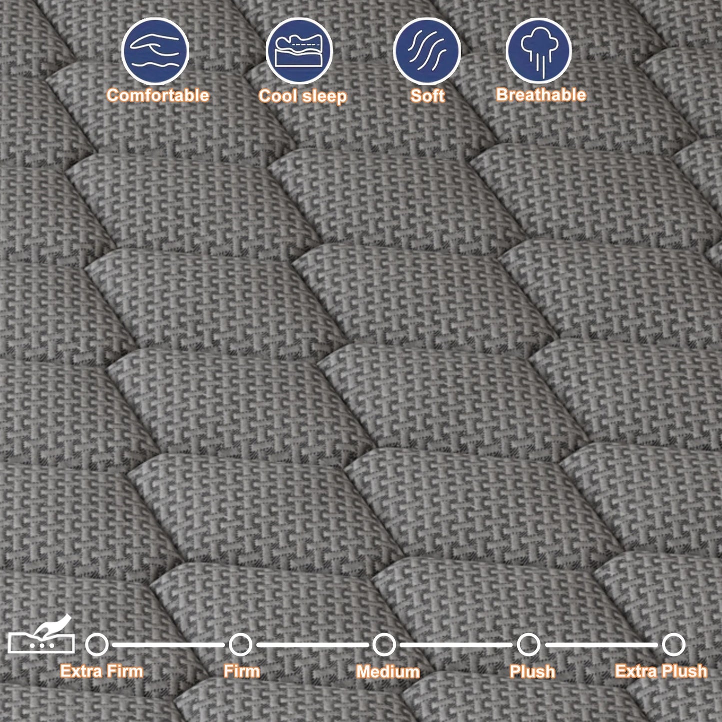 NONECN Gel Memory Foam Hybrid Pocket Spring Mattress