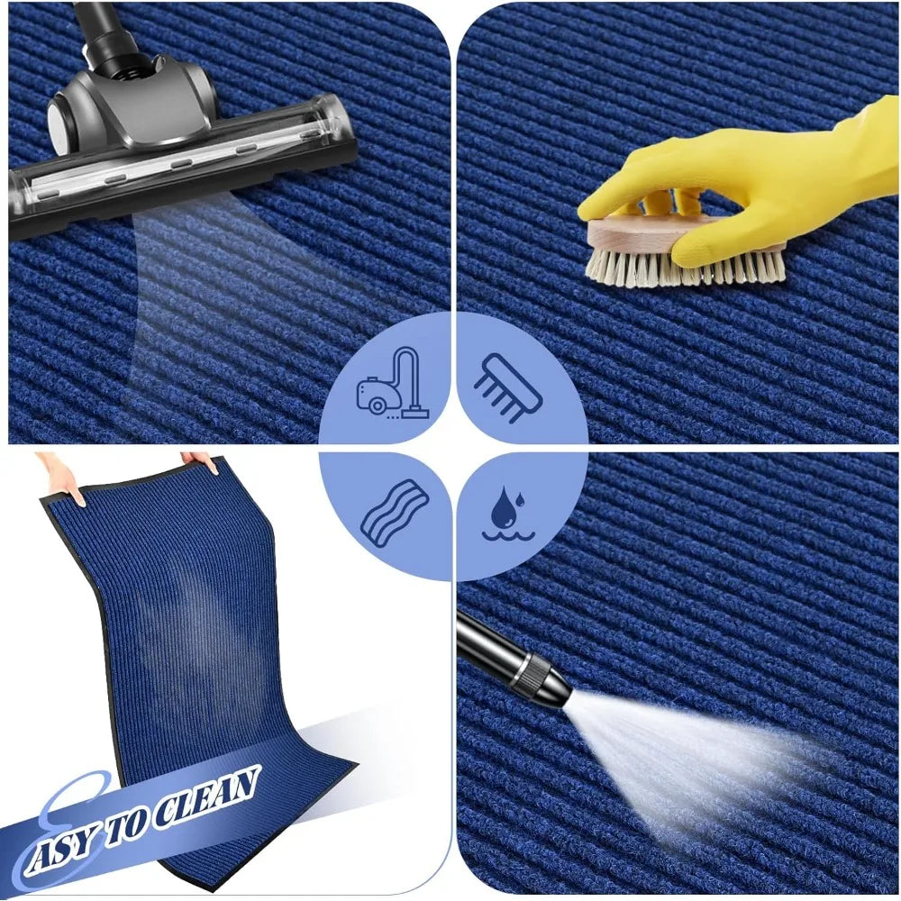 Heavy Duty Outdoor Indoor Doormat Low Profile Front Door Mat