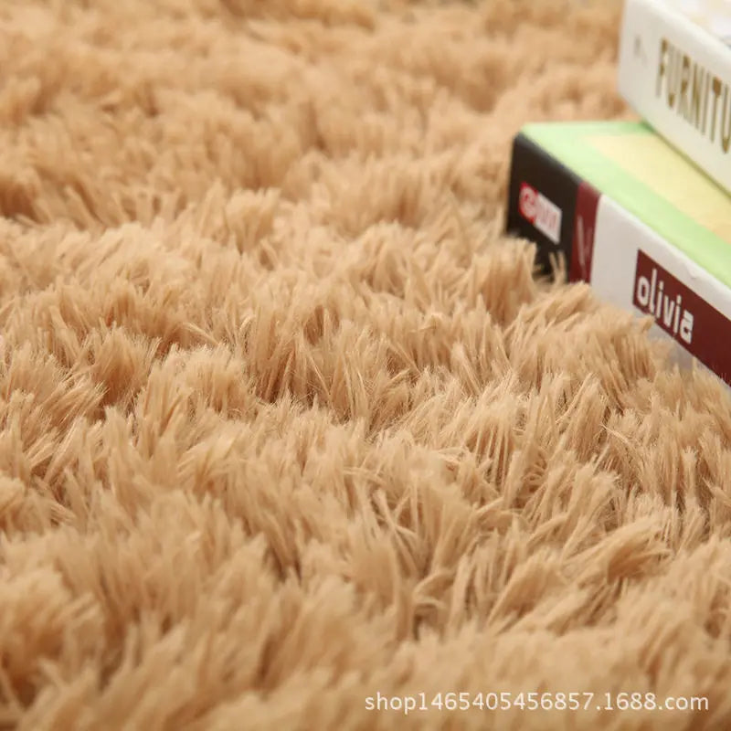 Gradient Polyester Bedside Rug Non Slip Machine Washable Living Room