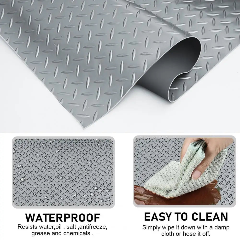 PVC Floor Mat Roll Non Slip Waterproof Easy Clean Bathroom