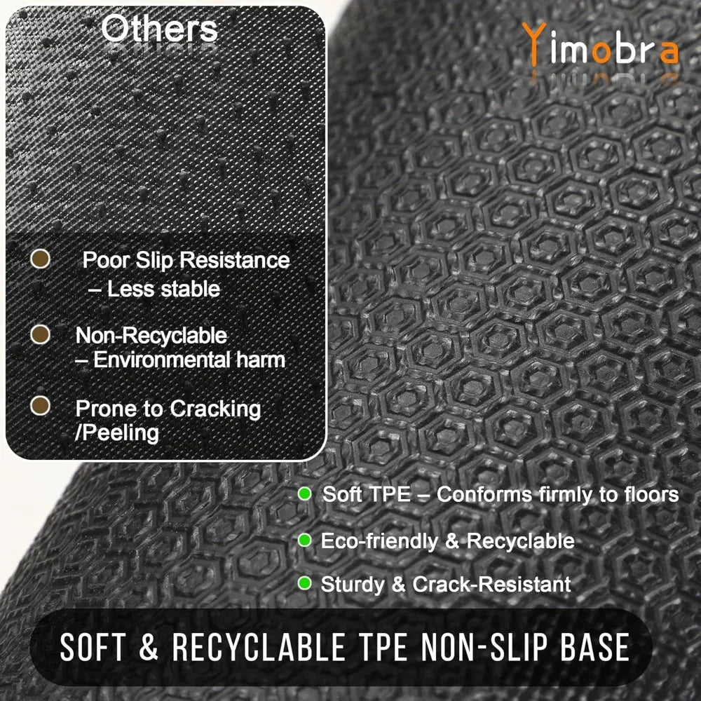 All Season Bamboo Fiber Welcome Door Mat Antibacterial Non Slip