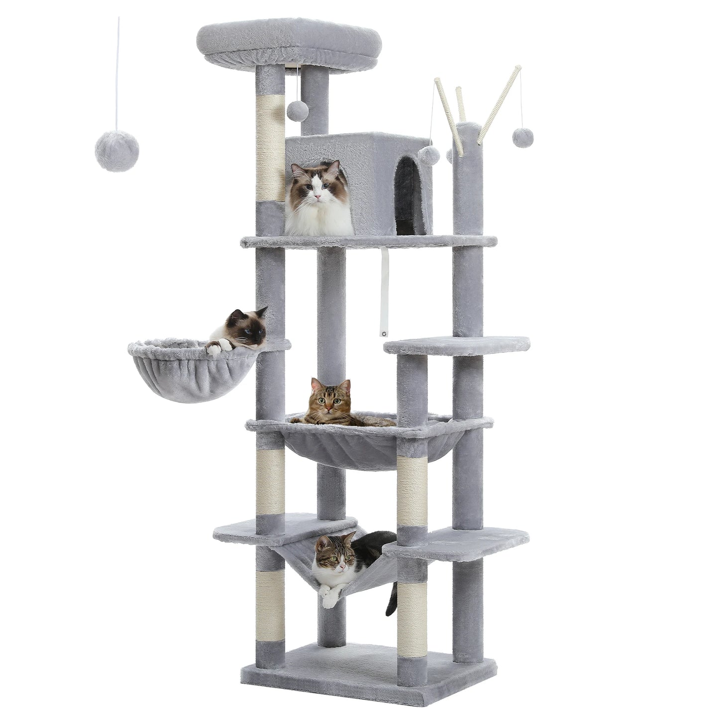 PAWZ Road Cat Tree For Indoor Cats Plush Scratching Condo