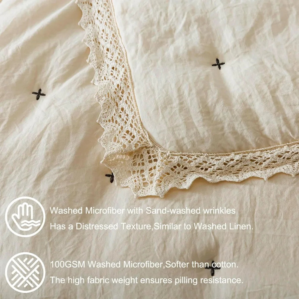Quilt Set Lightweight Plush All Season Comforter Ultra Soft Prewashed