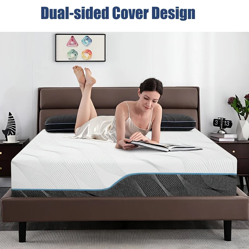 Hcore Flippable Memory Foam Mattress With Gel Foam Bamboo Layer