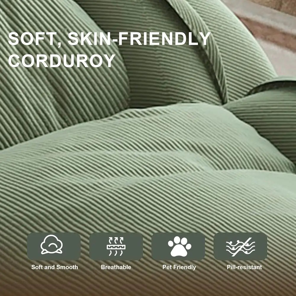 Corduroy Foldable Lounge Dog Bed For Adults And Pets