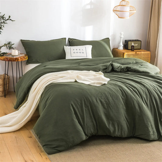 COTTEBED Soft Reversible Washable Microfiber Bedding Comforter Set All Season