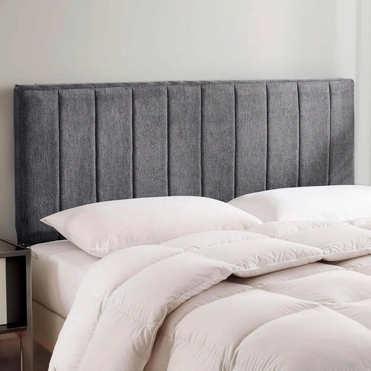 Upholstered Headboard With 3D Soundproof Panels Easy Wall Mount