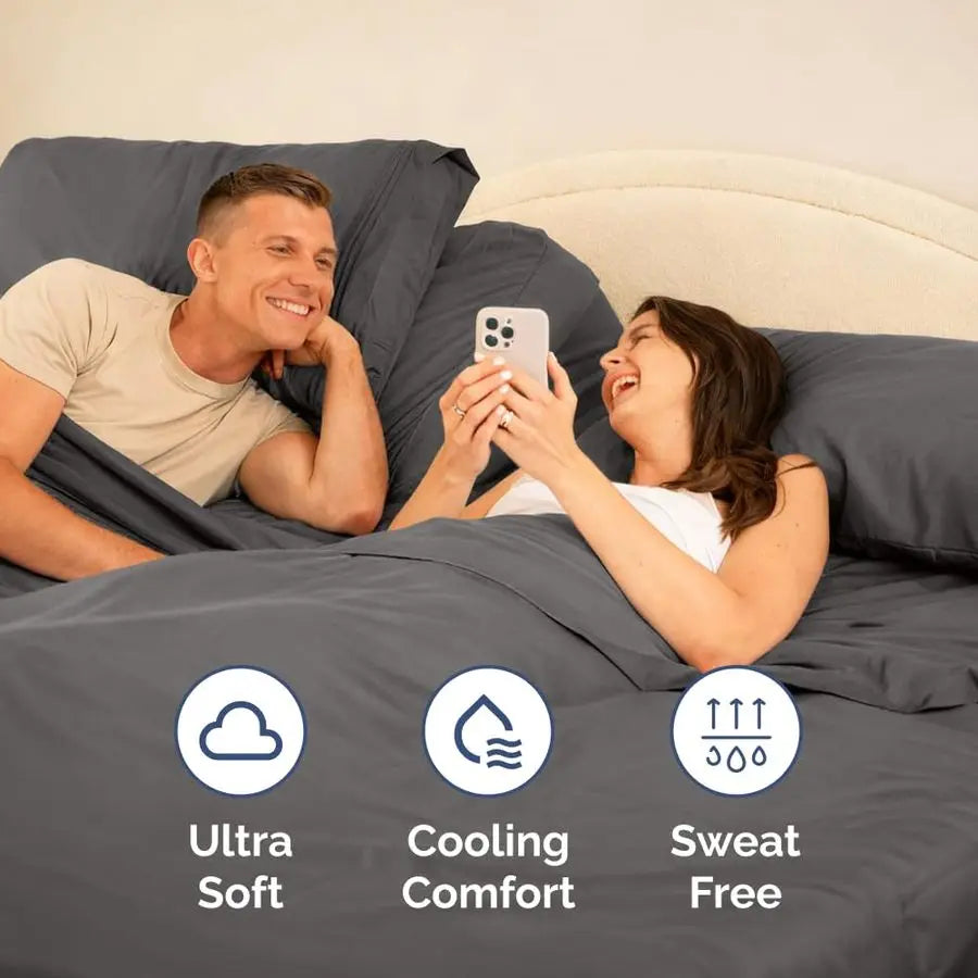 Head King Sheets Set Top Split King Sheets for Adjustable Beds, EasyFit Split Head King Mattress Flex Split Top King Sheets, Eas