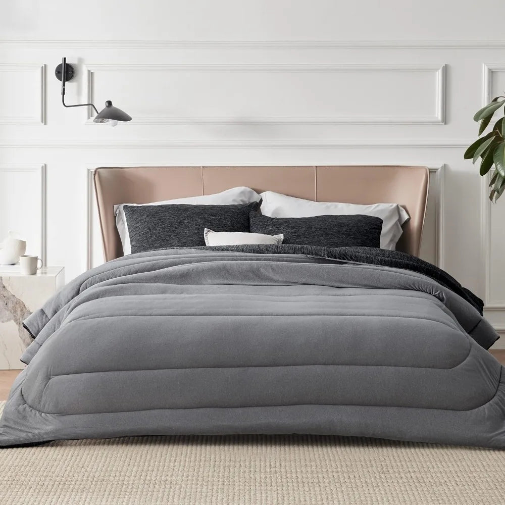 All Season Reversible Comforter Set 3 Piece Bedding