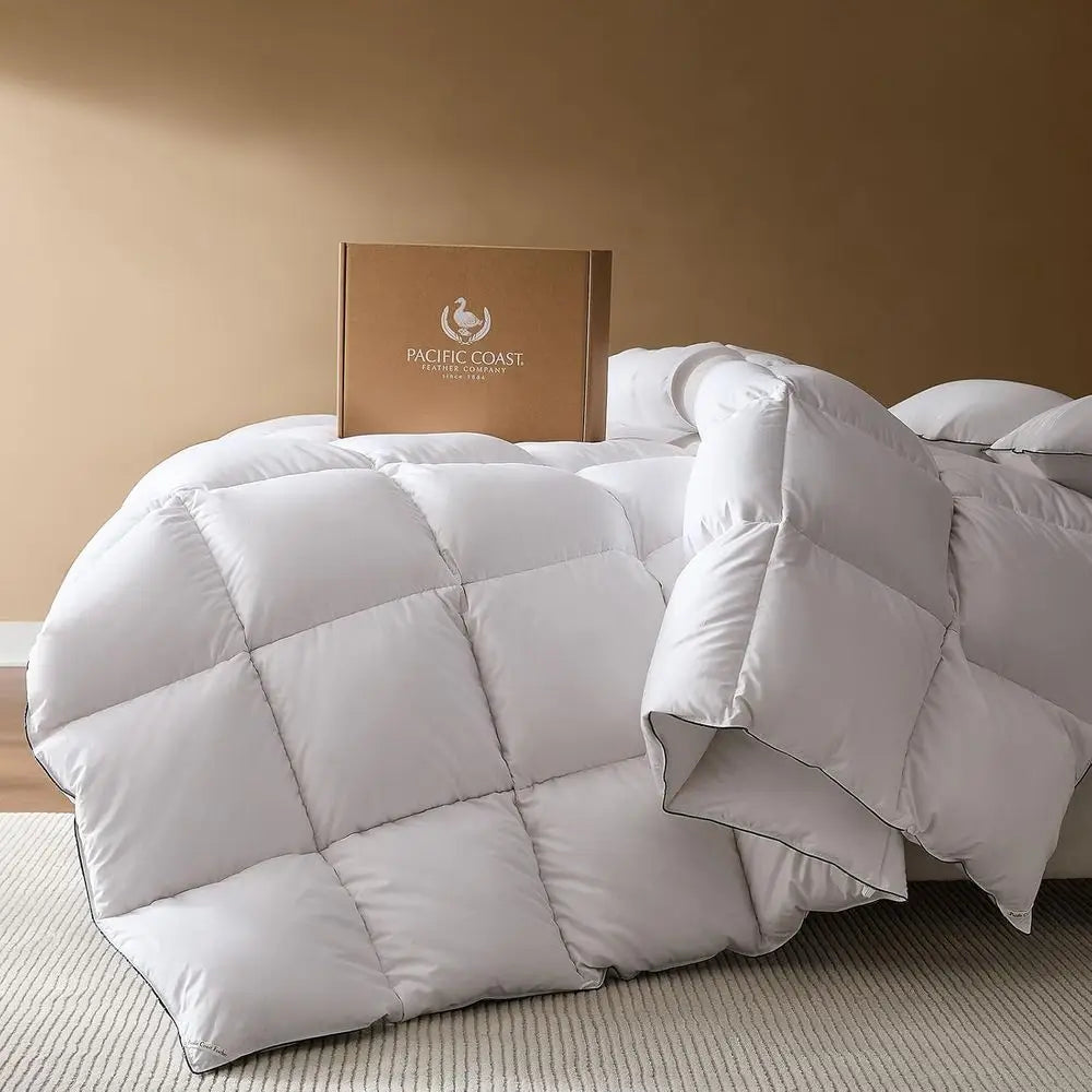 Feather Down Fiber Comforter Insert All Season Hotel Luxury Bedding