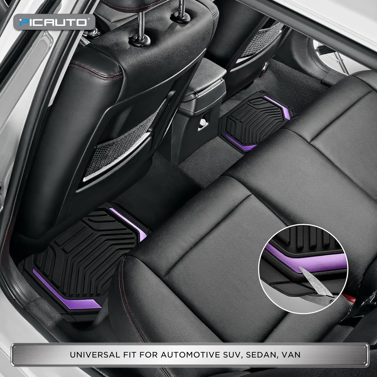 Heavy Duty Rubber Car Floor Mats With Anti Slip Backing