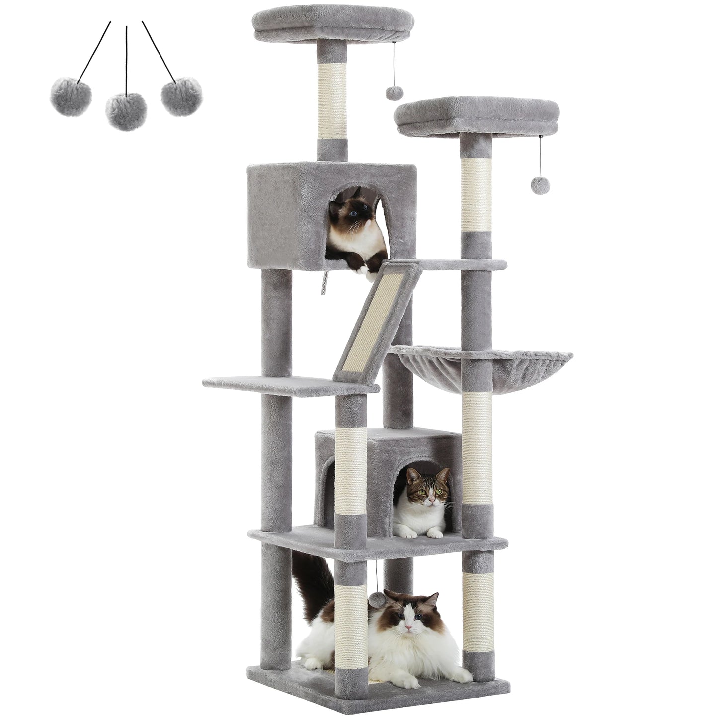 PAWZ Road Cat Tree For Indoor Cats Plush Scratching Condo