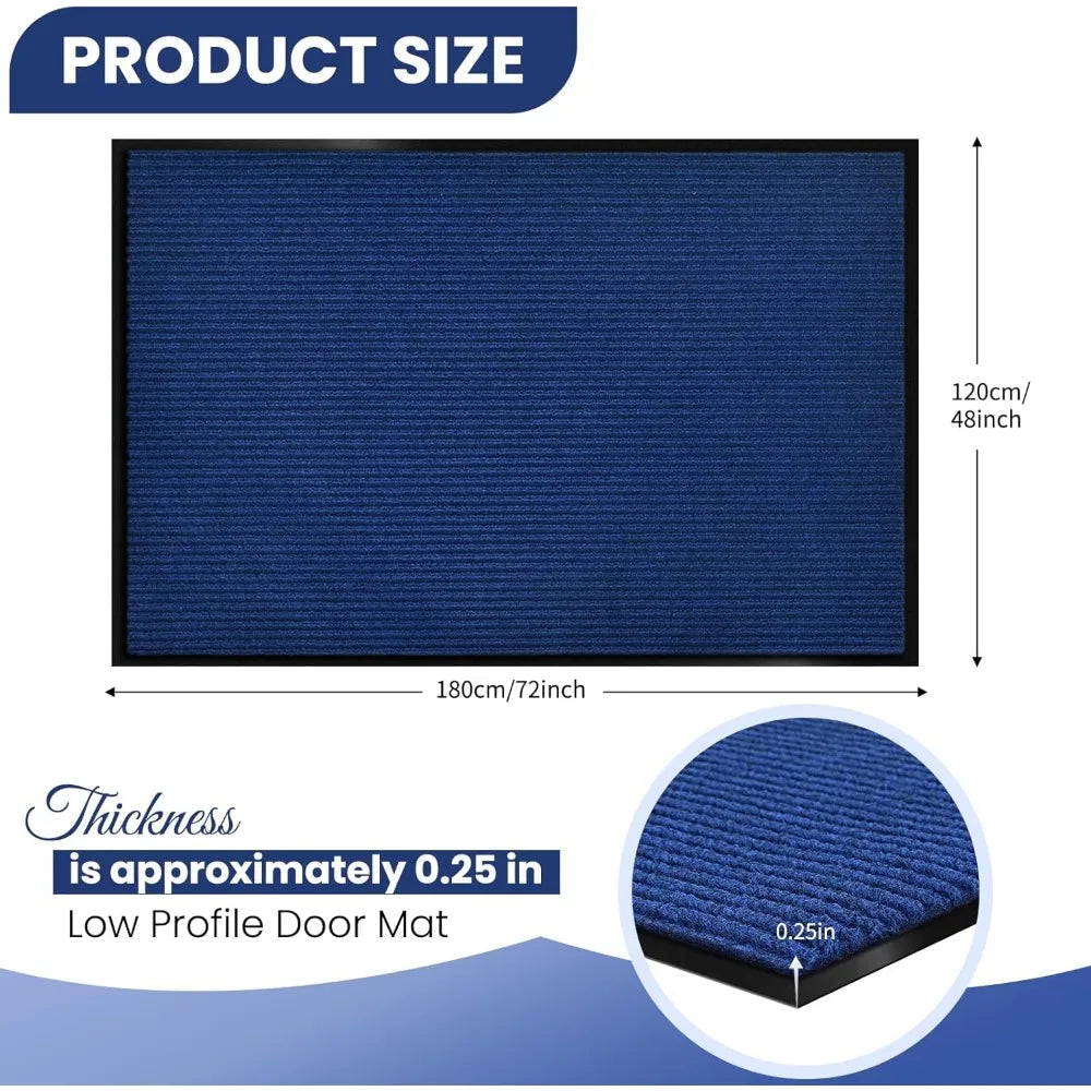 Heavy Duty Outdoor Indoor Doormat Low Profile Front Door Mat