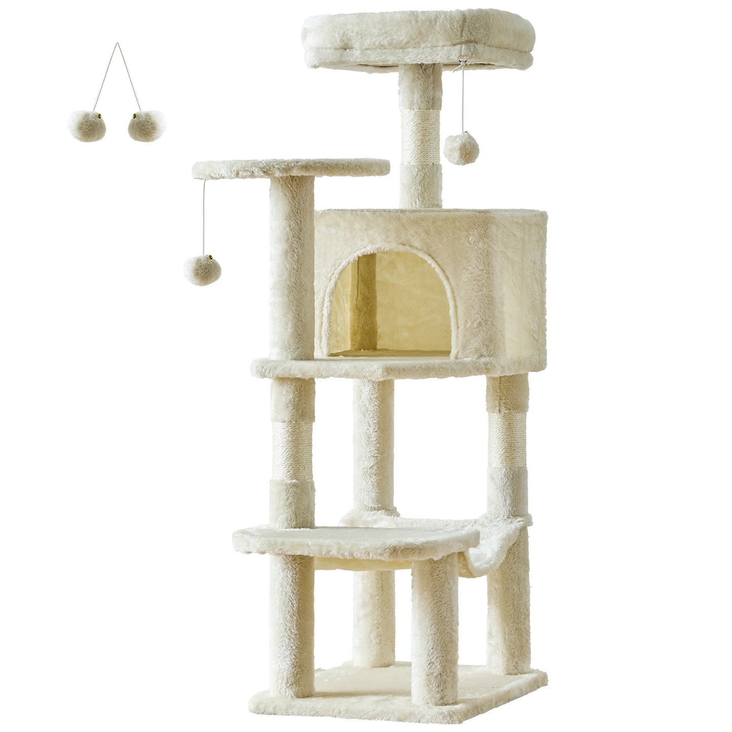 JHK Cat Tree Indoor Multi Cat Climbing Tower With Scratching Posts