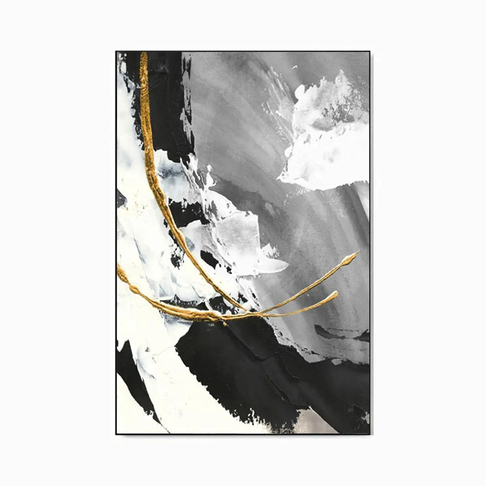 Luxury Handmade Abstract Oil Painting Wall Art  Modern Minimalist Thick Texture Canvas Mural for Living Room Decor Frameless Des
