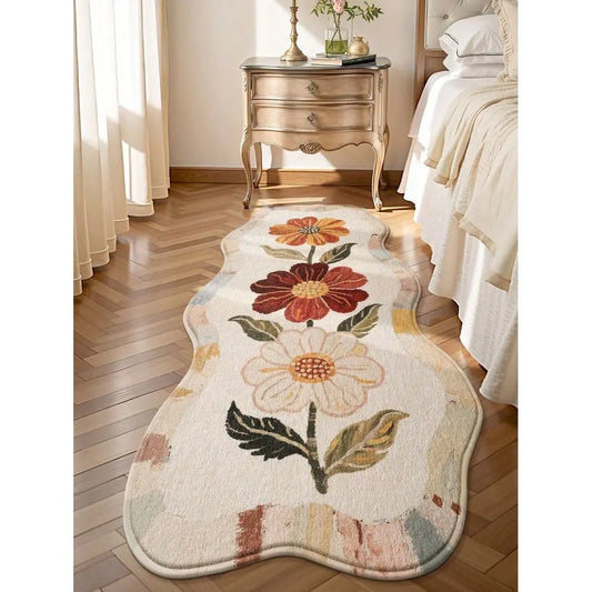 Non Slip Floral Carpet Runner Doormat Soft Washable Rug