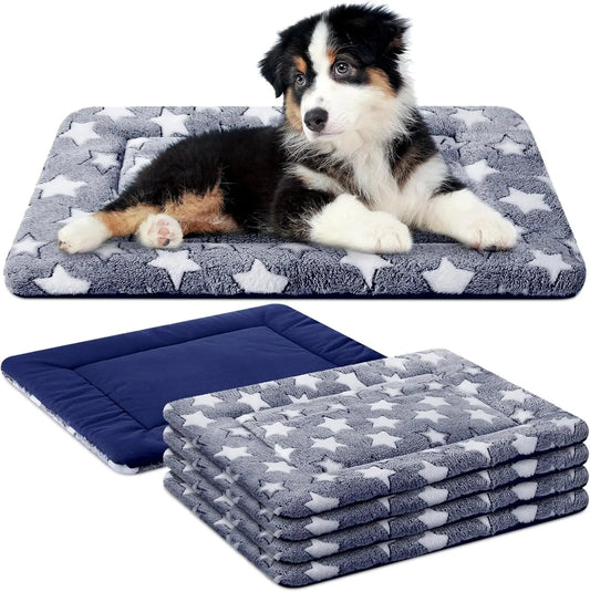 Ultra Soft Washable Winter Dog Crate Pad Set For Dogs