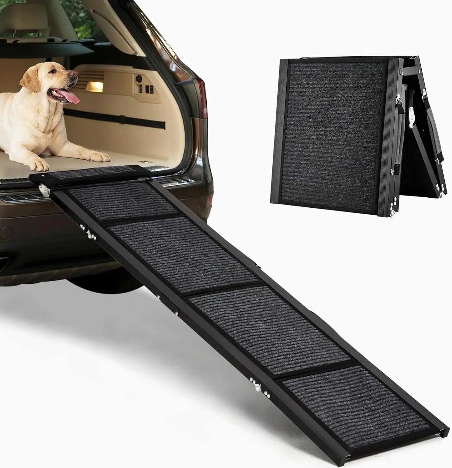 Twister.CK Dog Ramp For Cars Quad Fold Non Slip Portable Ramp